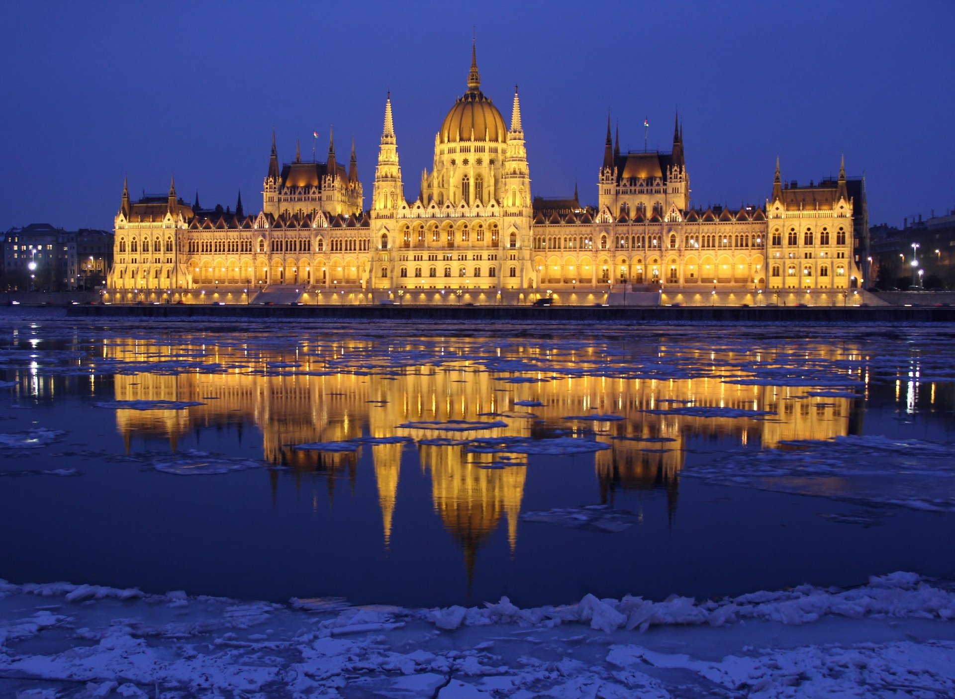 Parliament in Budapest - Winter