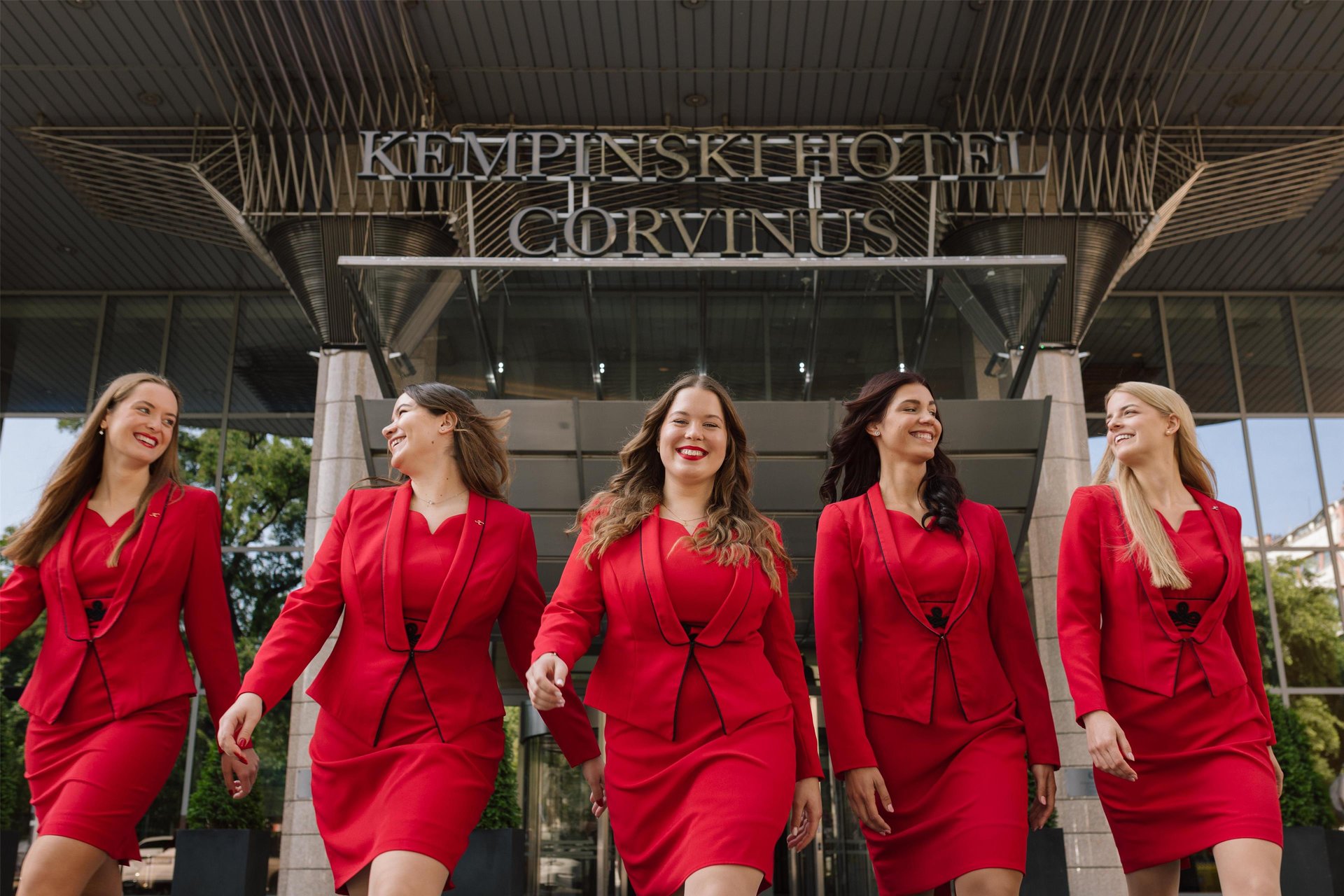 Ladies in Red at Kempinski Hotel Corvinus Budapest