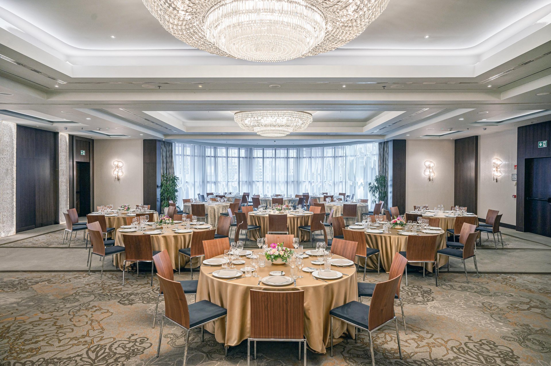 Grand Room Meeting Venue Budapest with Gala Setup at Kempinski Hotel Corvinus