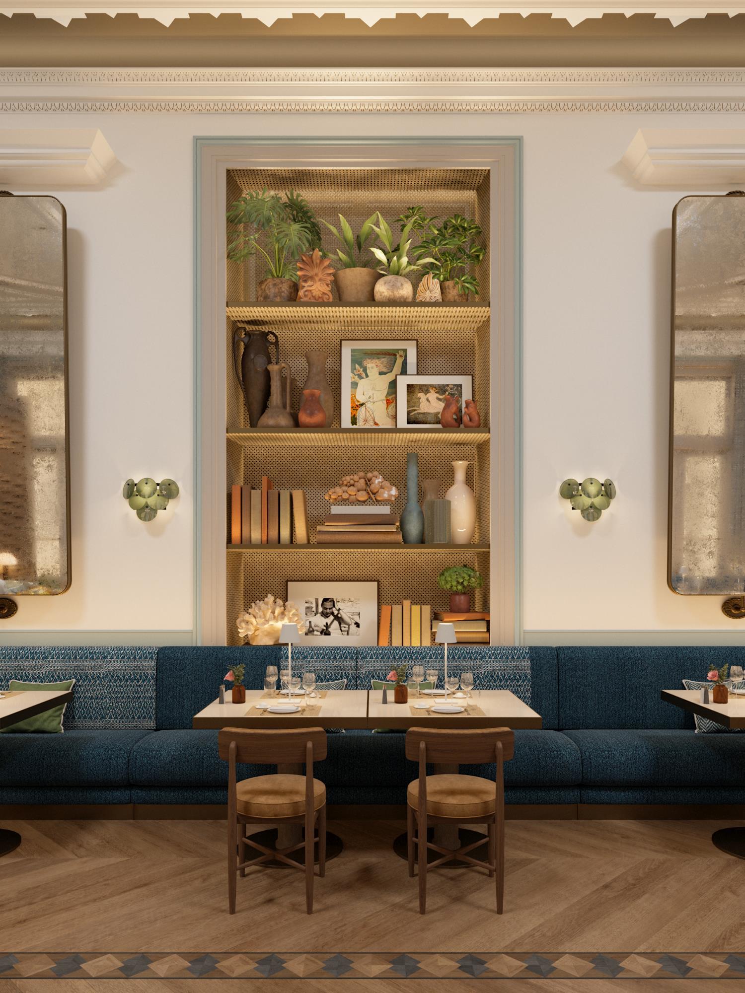 Neora Greek restaurant - rendered pictures