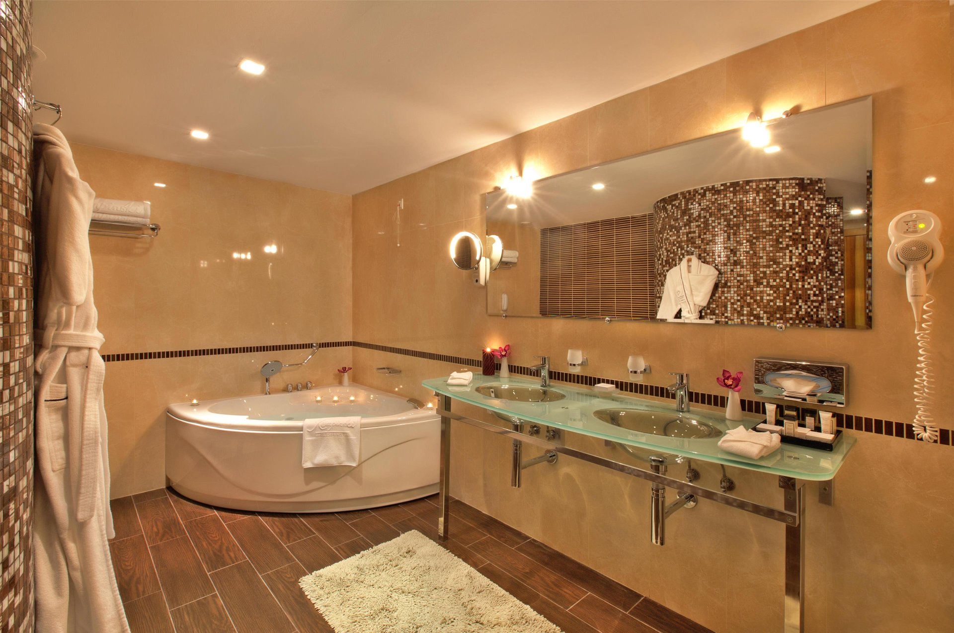 Kempinski Hotel Grand Arena Bansko Bulgaria - Alpine suite bathroom