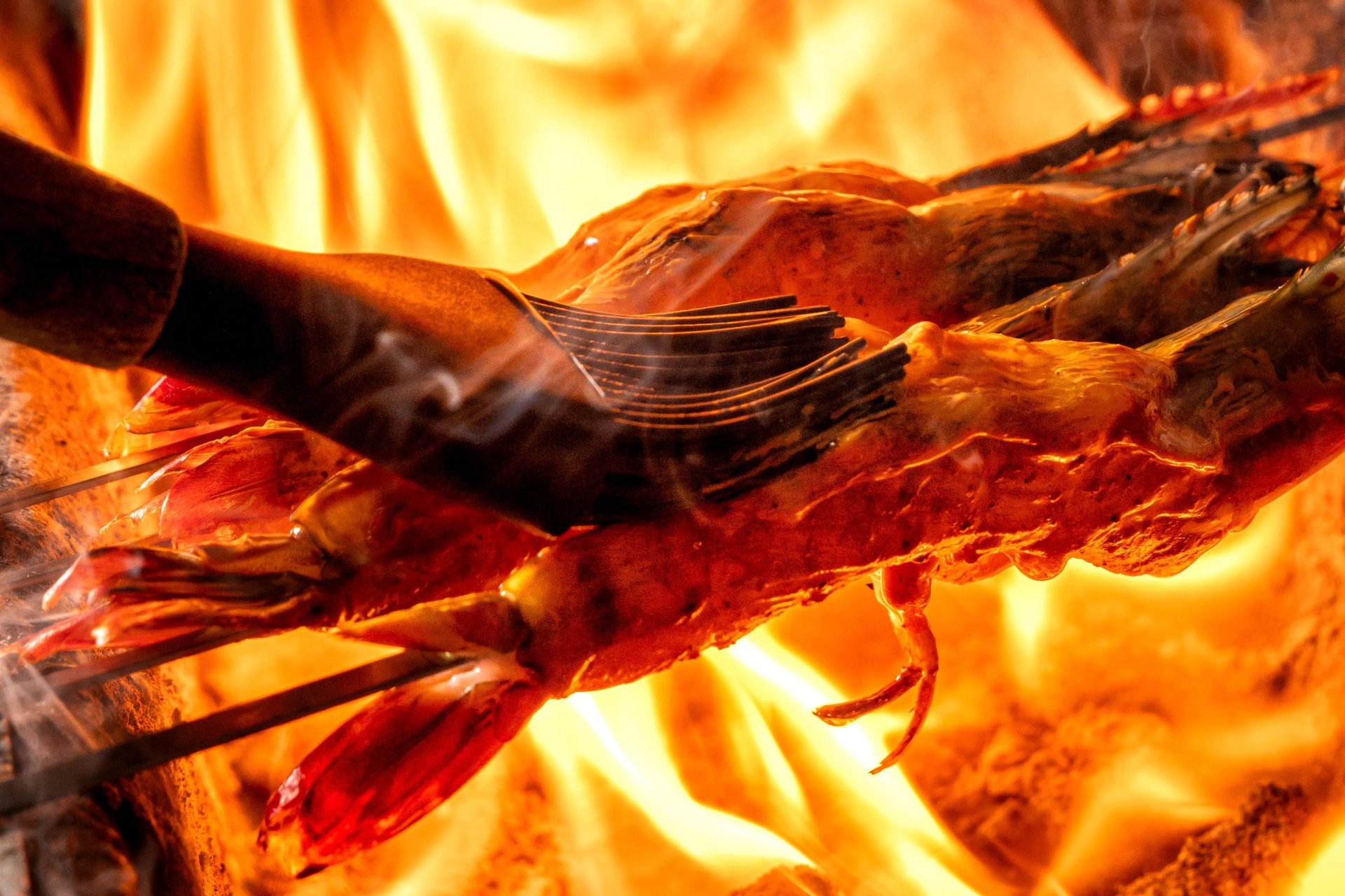 그릴 | 불 | 연기