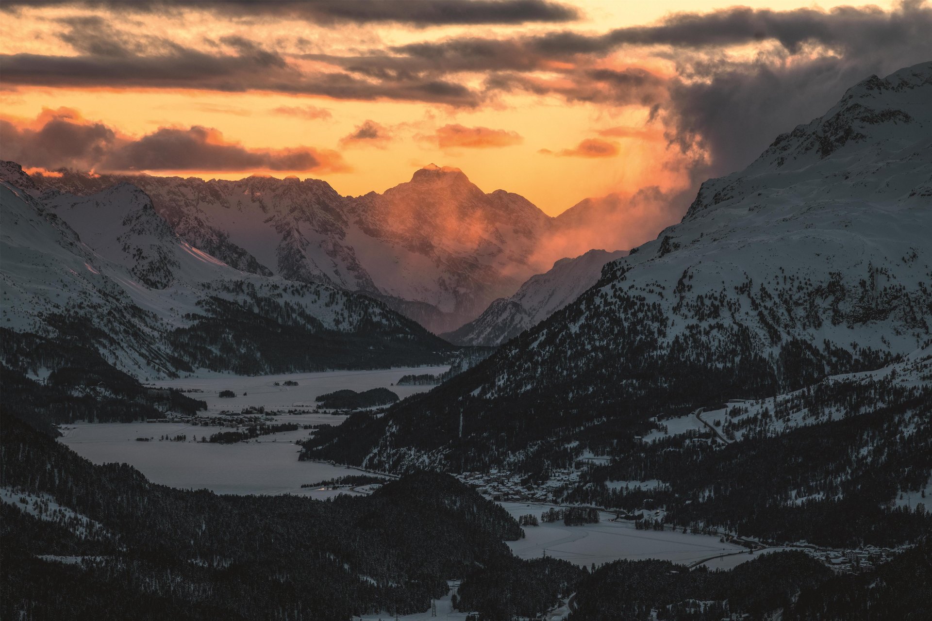 Nacht Skifahren