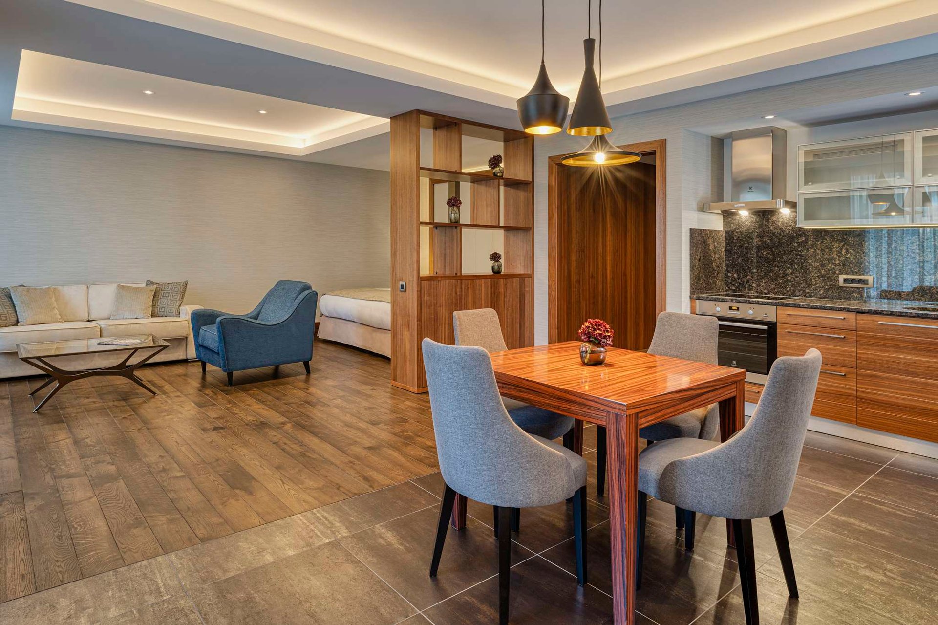 Studio tipa apartamenti ar skatu uz parku