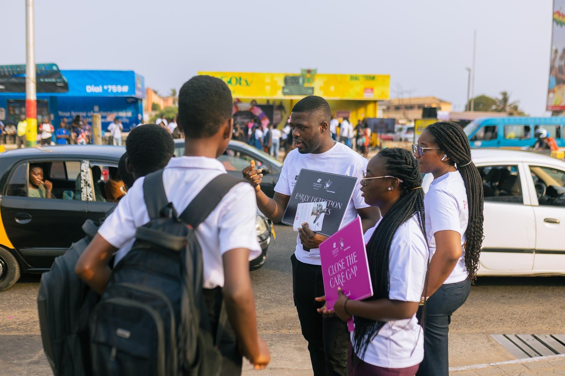 Bus-stop campaign to promote breast cancer awareness