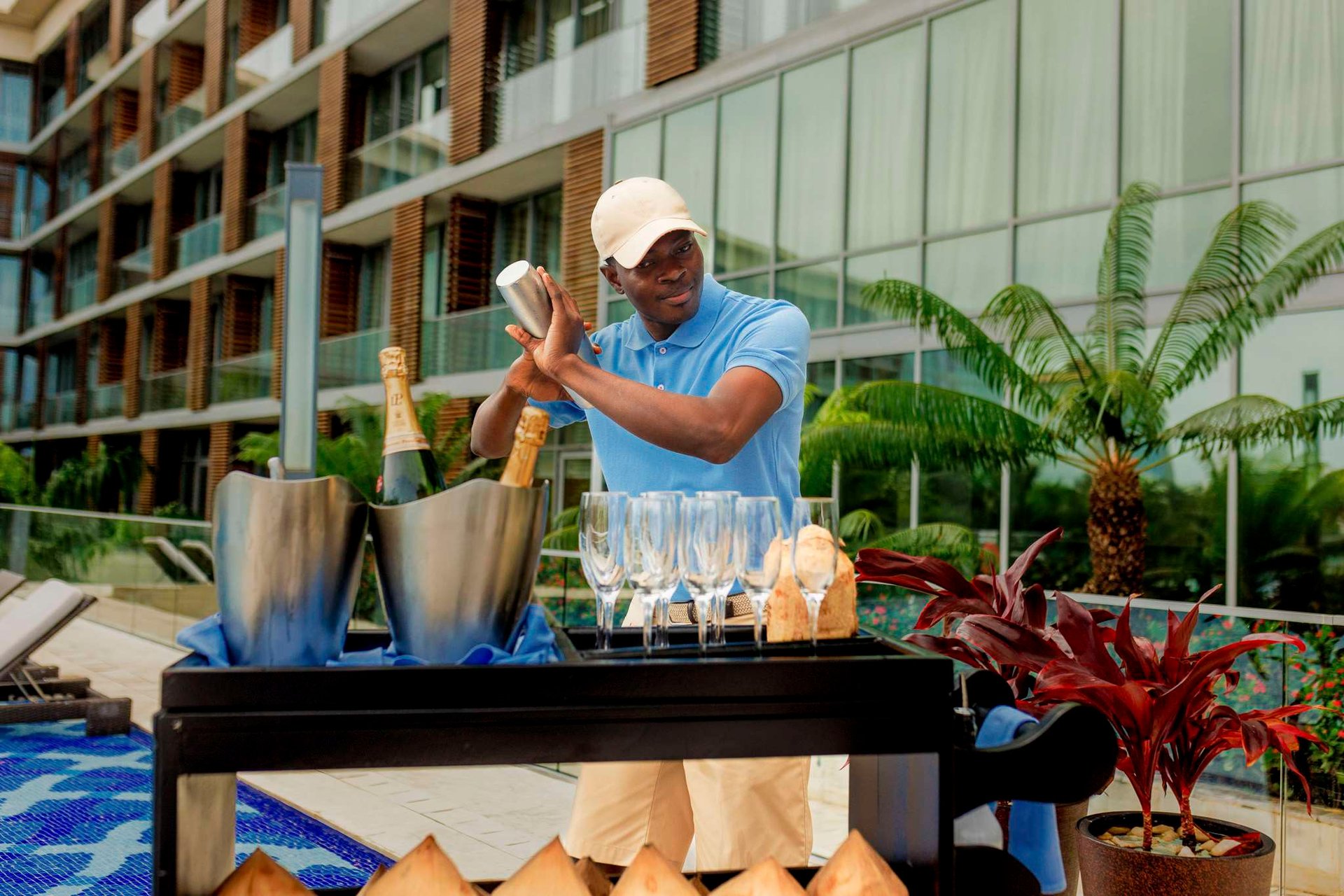Cocotini and Champagne Trolley