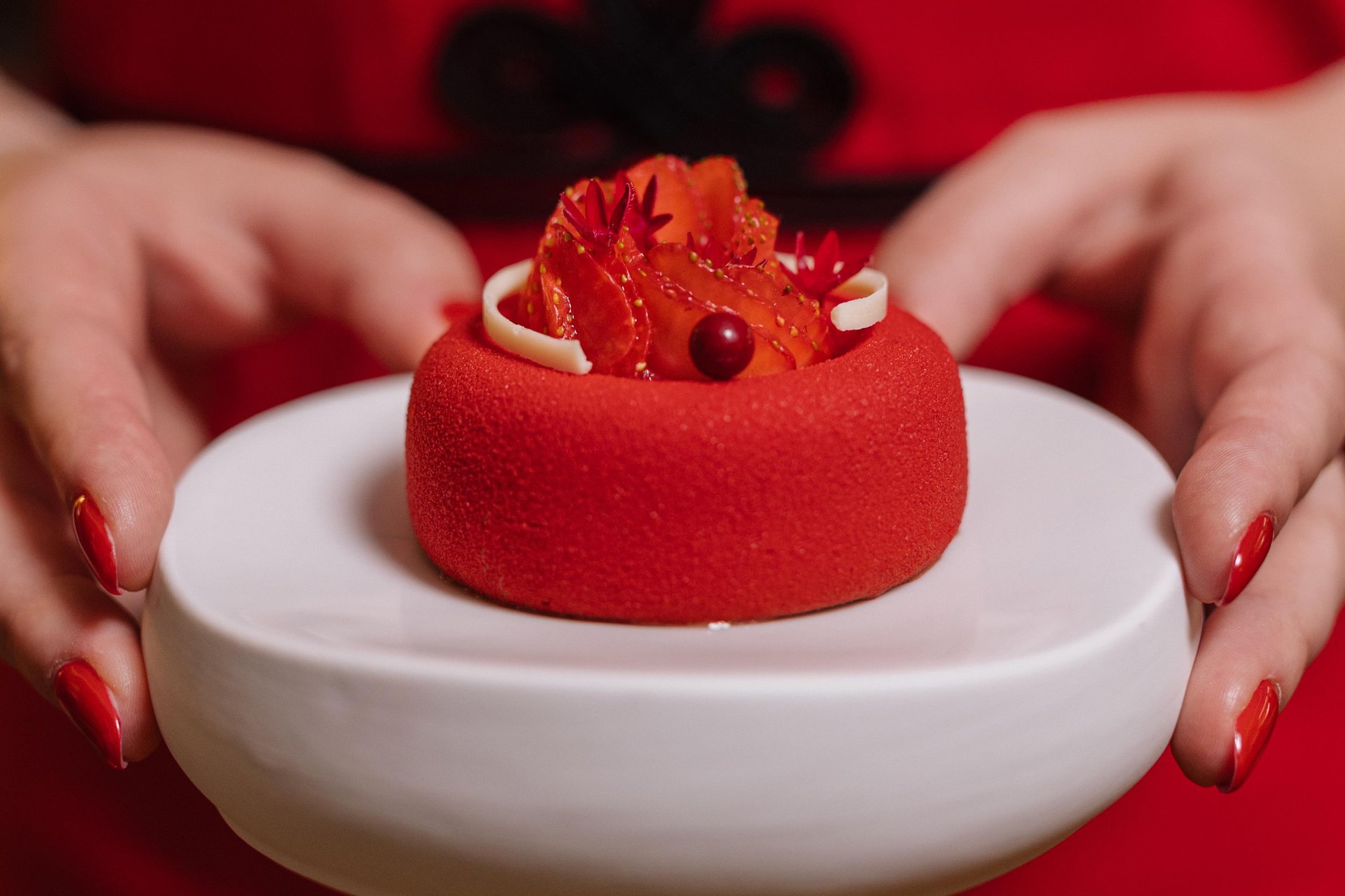 The Jewel of The Lady in Red cake