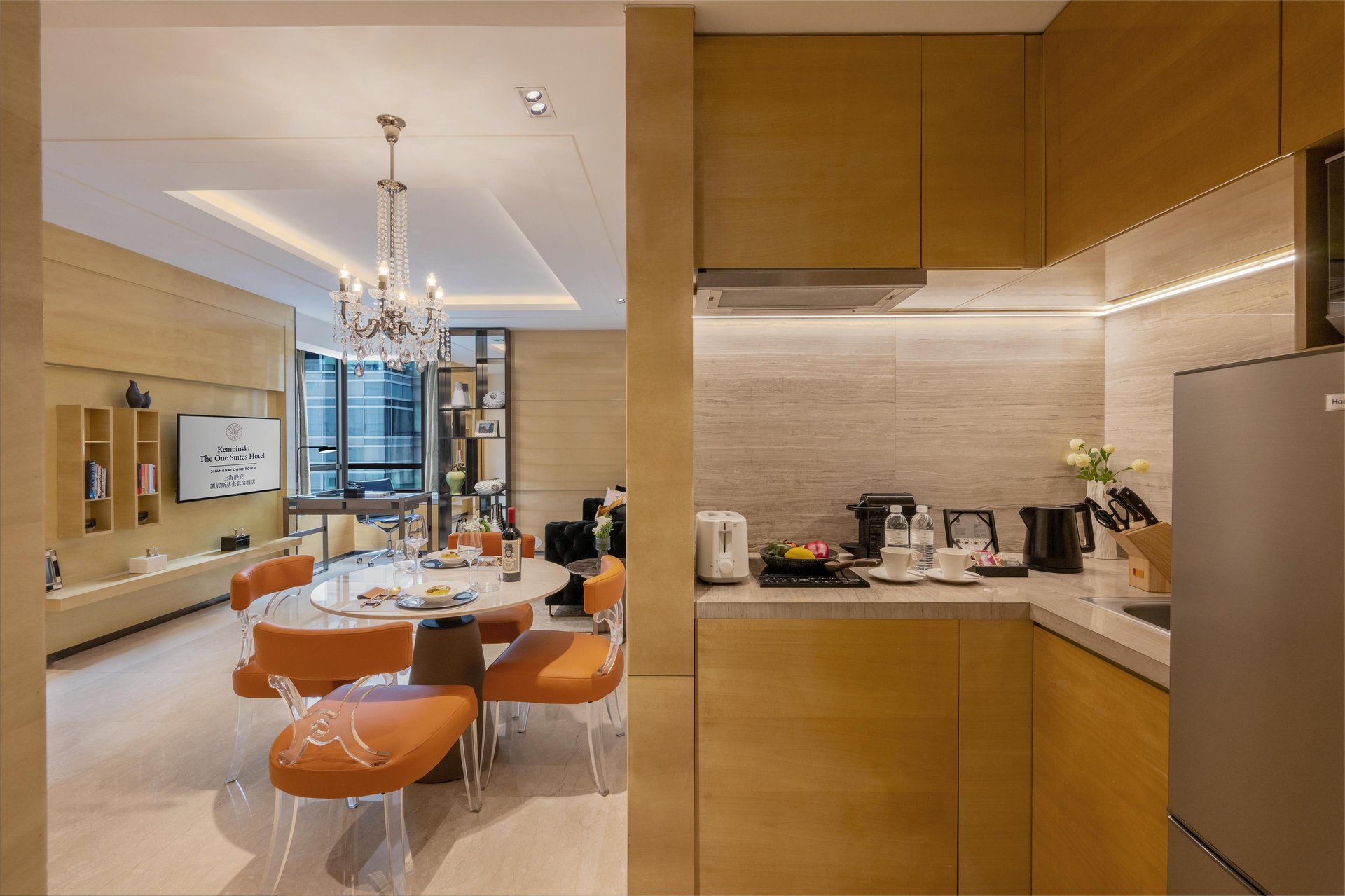 The One Executive Suites managed by Kempinski - Shanghai - In Room Kitchen