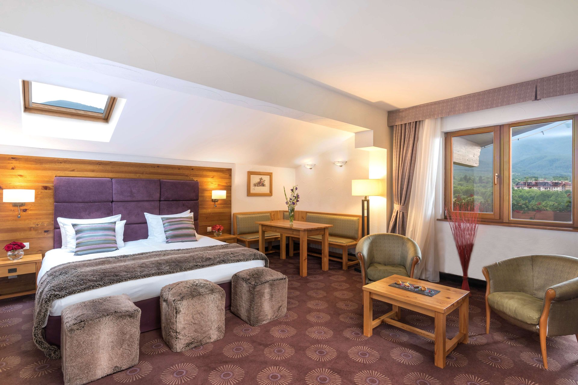 Junior suite with a mountain view