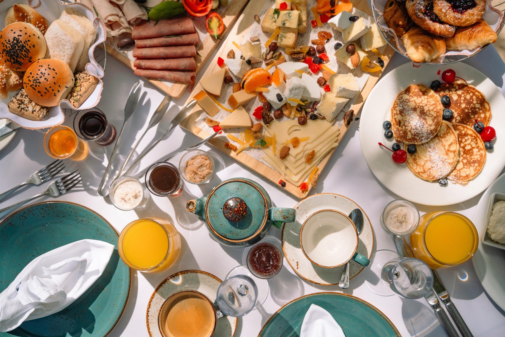 Petit-déjeuner sur la plage