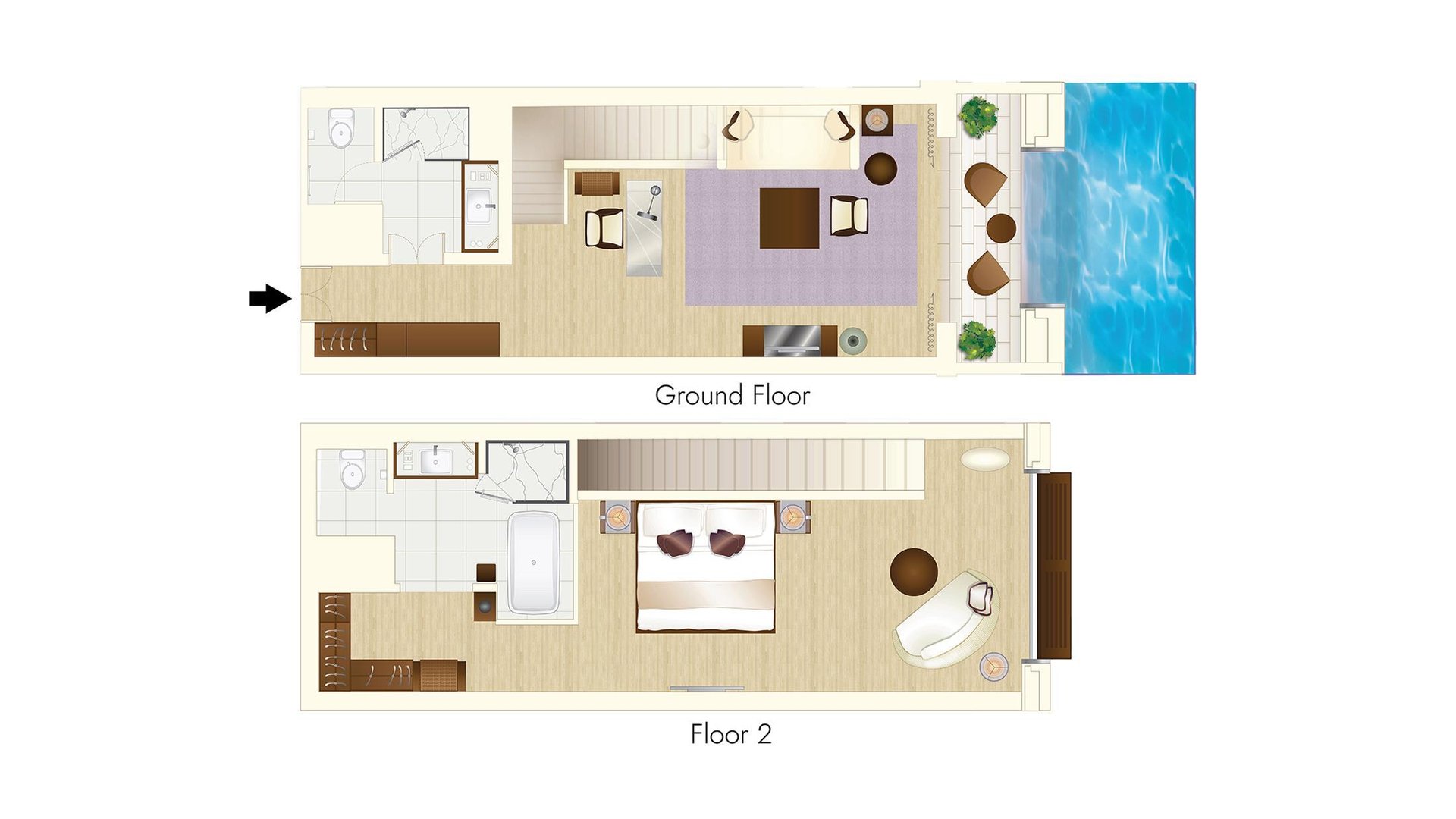 Siam Kempinski Hotel Bangkok - Duplex Cabana