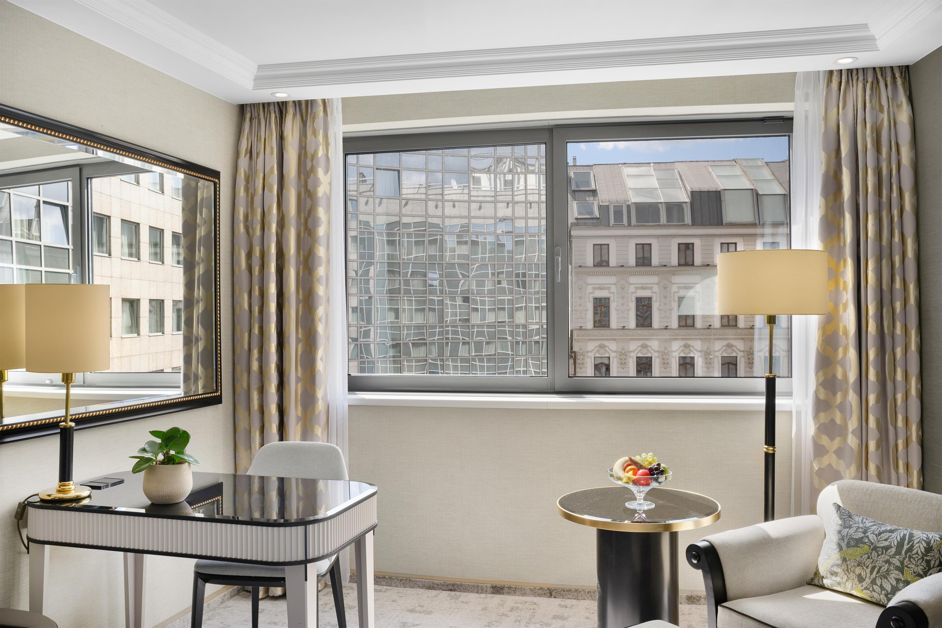 Premium Deluxe Courtyard view room Budapest city centre at Kempinski Hotel Corvinus Budapest