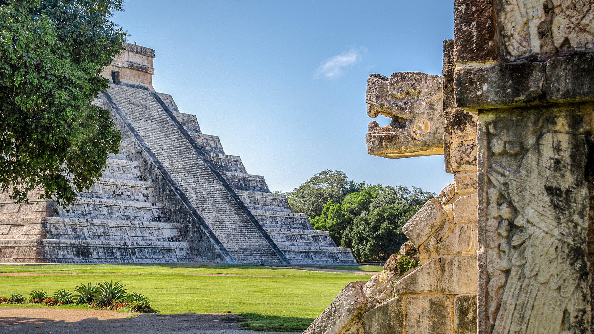 Mayan Temple Near Cancun