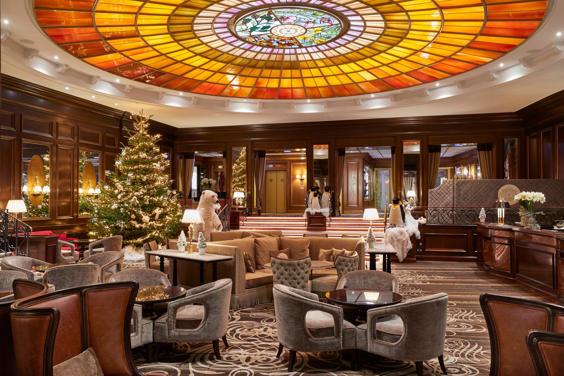 Hotel lobby in Munich