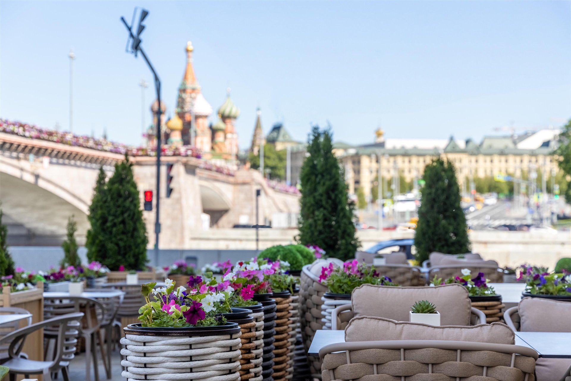 Summer Terrace of Hotel Baltschug Kempinski Moscow