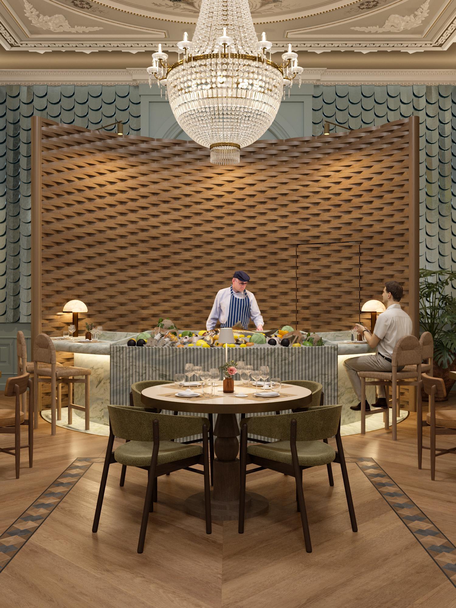 Neora Greek restaurant - rendered pictures