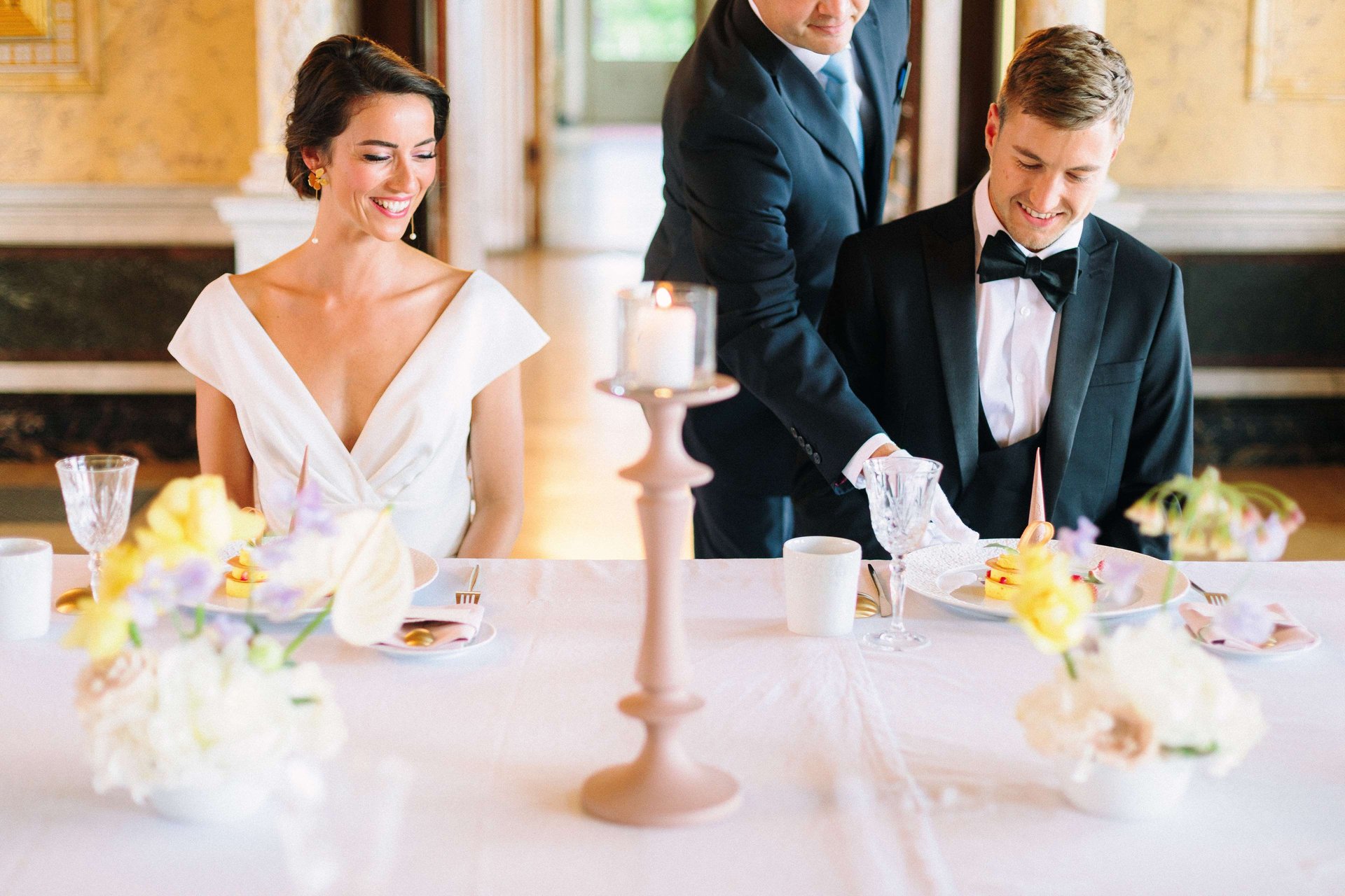 Wedding at Albrechtsberg Castle in Dresden with a perfect Dinner and Table Setting