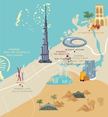 Map Dubai