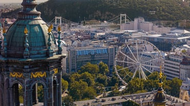 Areal View of Kempinski Hotel Corvinus Budapest
