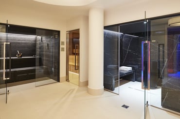 A variety of saunas in the wellness area at Hotel Adlon Kempinski Berlin