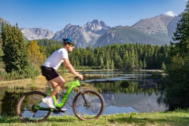 Ebike at Strbske Pleso