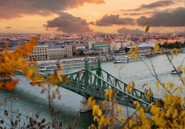 Liberty Bridge - Autumn - view of Budapest