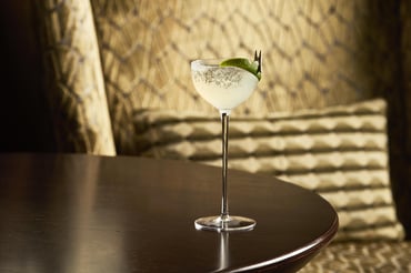 Margarita cocktail served in Blue Fox The Bar at Kempinski Hotel Corvinus, Downtown Budapest