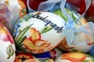 Easter decorations - painted eggs Budapest