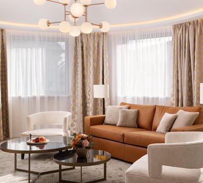 Executive Suite Detail - Living Room, Suite 660 - Kempinski Budapest