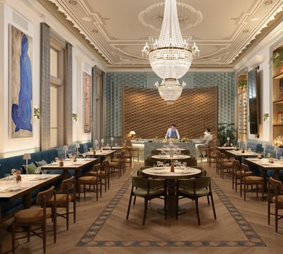 Neora Greek restaurant - rendered pictures
