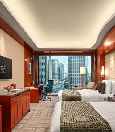 Grand Kempinski Hotel Shanghai - Premier Skyline View Twin Room