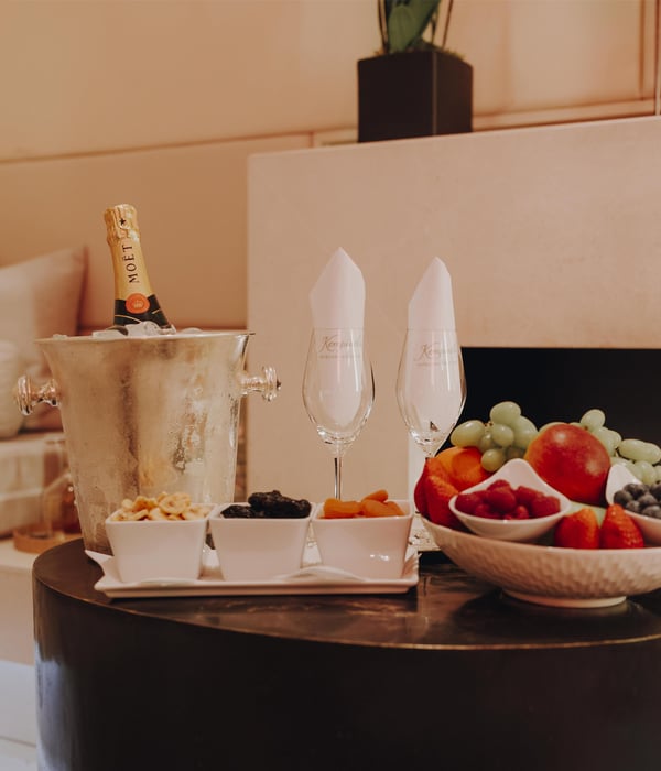 Welcome treatment in a private spa suite at the Adlon Spa by Resense