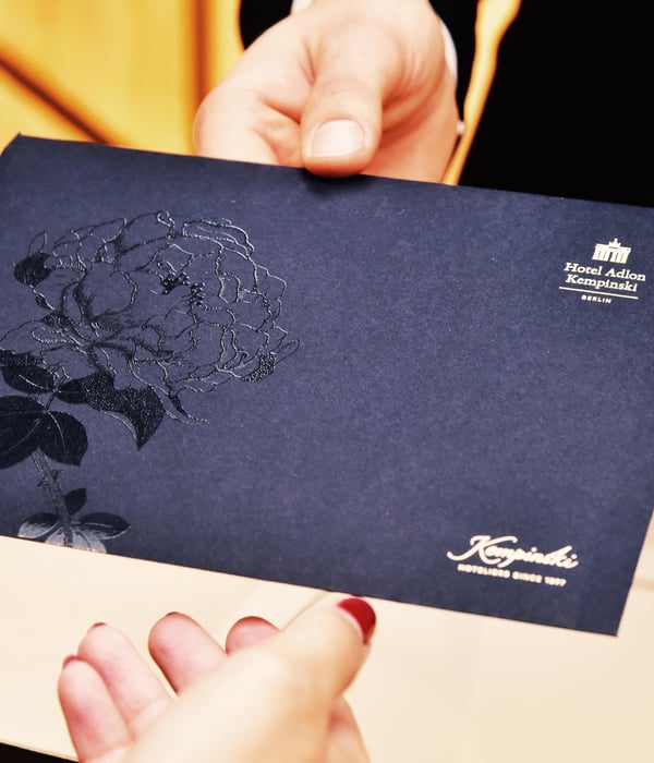 Adlon a la Karte voucher envelope