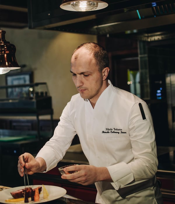Chef Nikola Todorov at Come Prima kitchen