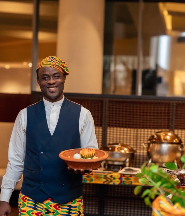 Friday night Afro-Highlife Dinner buffet at Papillon Restaurant