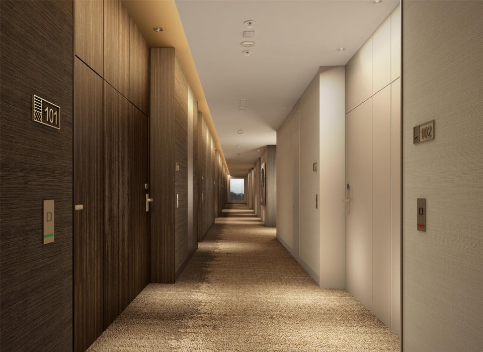 Kempinski Hotel Brazzaville Republic of the Congo - Guestroom corridor