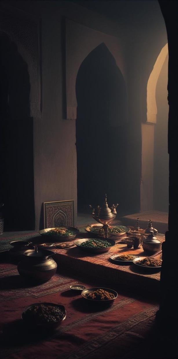 Early centuries of Arabian countries suhoor set up cultural and traditional