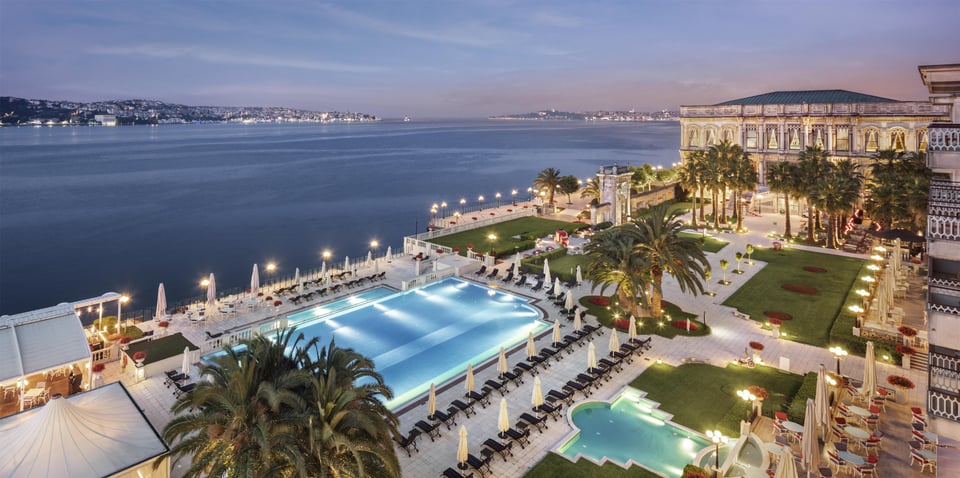 Exterior view of the Çırağan Palace Kempinski Istanbul