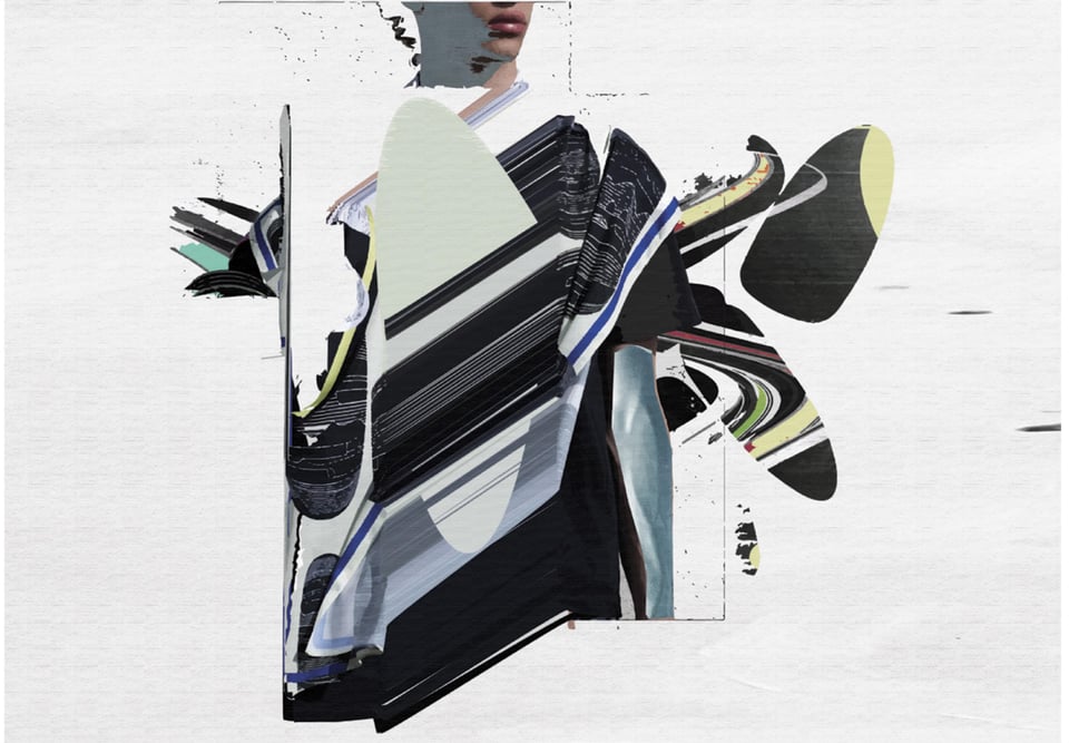 Painting called Warrior from the exhibition of the contemporary artist Zoltán Lonovics at the Kempinski Promenade Gallery