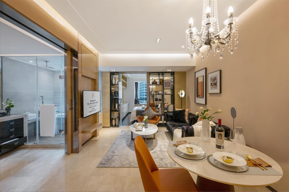 The One Executive Suites managed by Kempinski - Shanghai - In Room Living Area