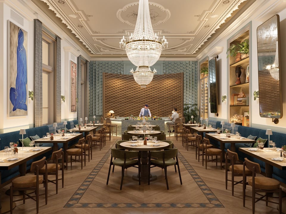 Neora Greek restaurant - rendered pictures